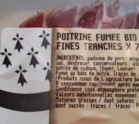 Poitrine fumée Bio fines tranches