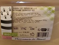 Jambon cuit de graisse bio