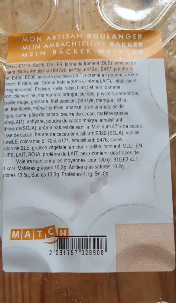 Gâteau crème fraîche
