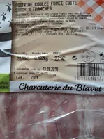 Poitrine roulée fumée cuite choix 4 tranches