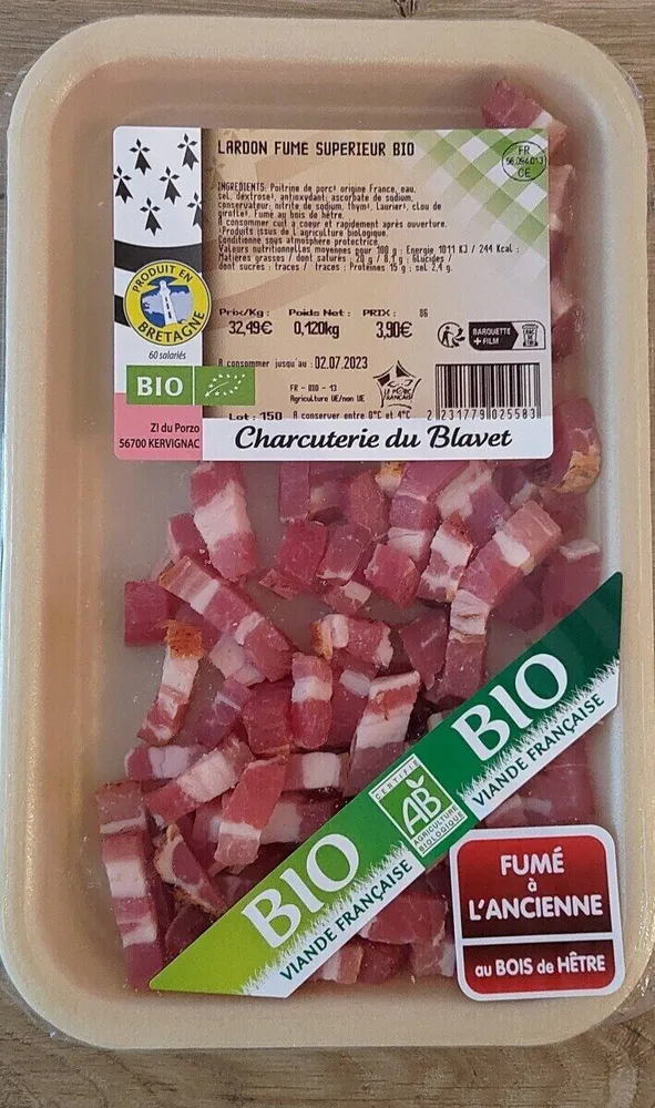 Lardon Fumé Supérieur BIO