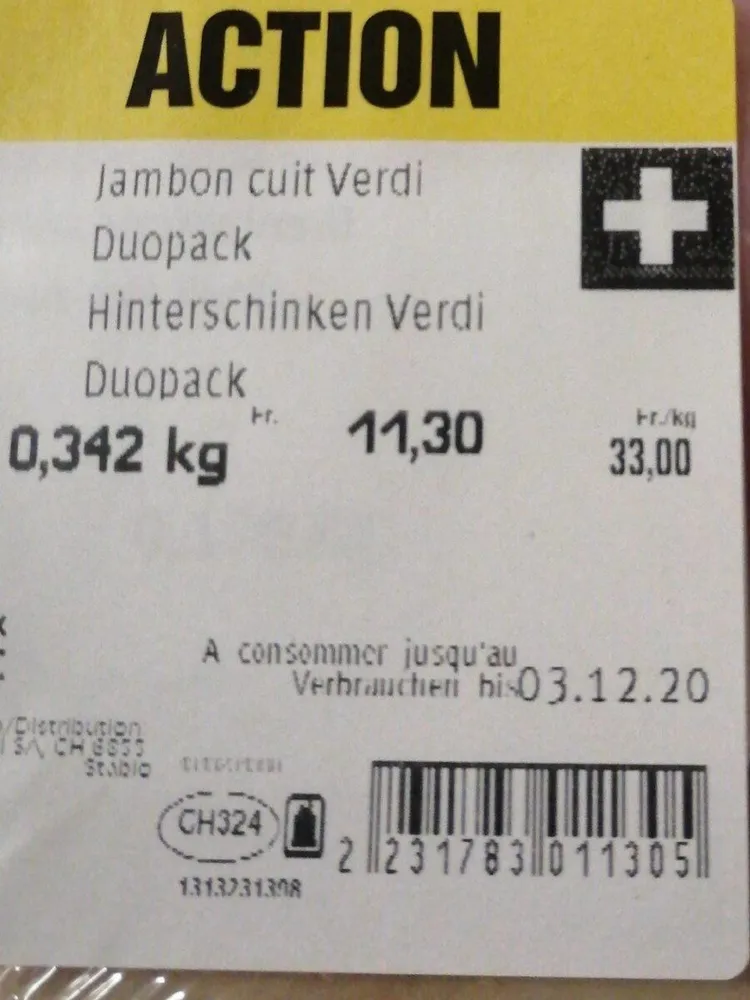 Prosciutto cotton verdi