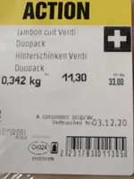 Prosciutto cotton verdi