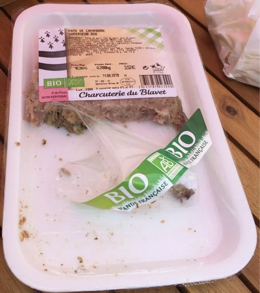 Paté de campagne superieure bio