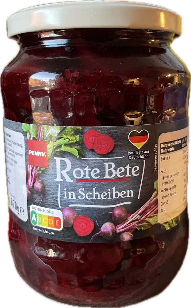 Rote Bete in Scheiben