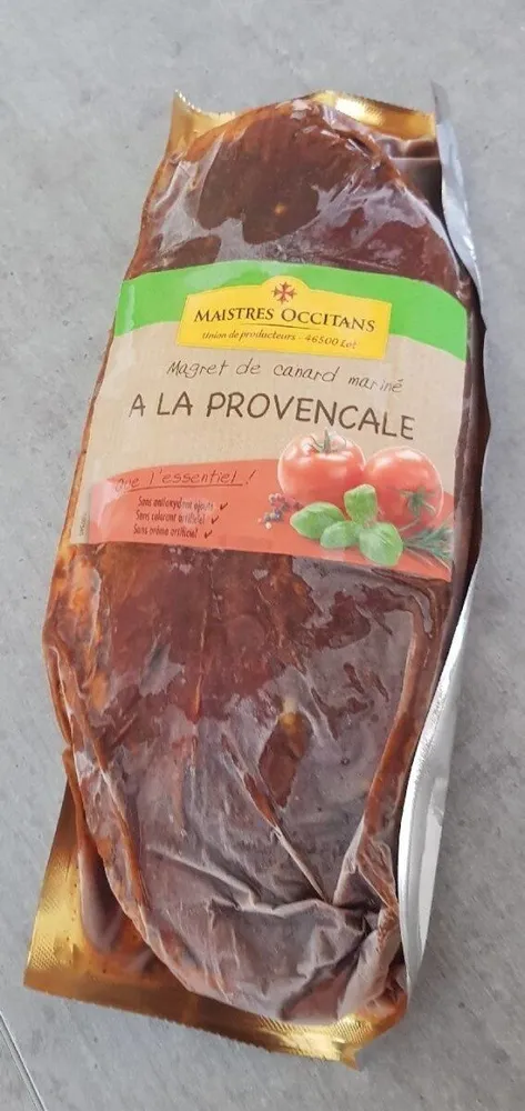 Magret de canard mariné à la provençale