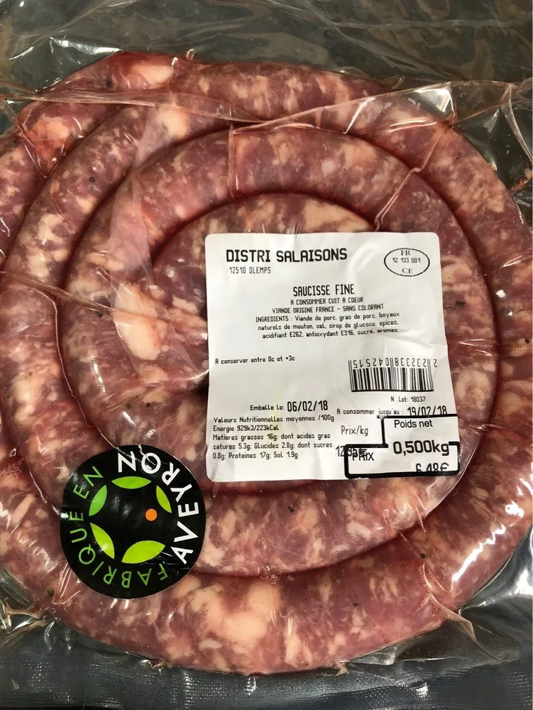 Saucisse fine
