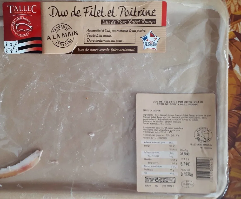 Duo de filet et poitrine