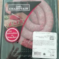 Saucisse bœuf porc persillée