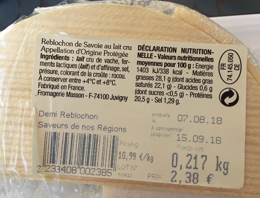 Reblochon de Savoie