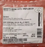 Nervetti bovini cotti