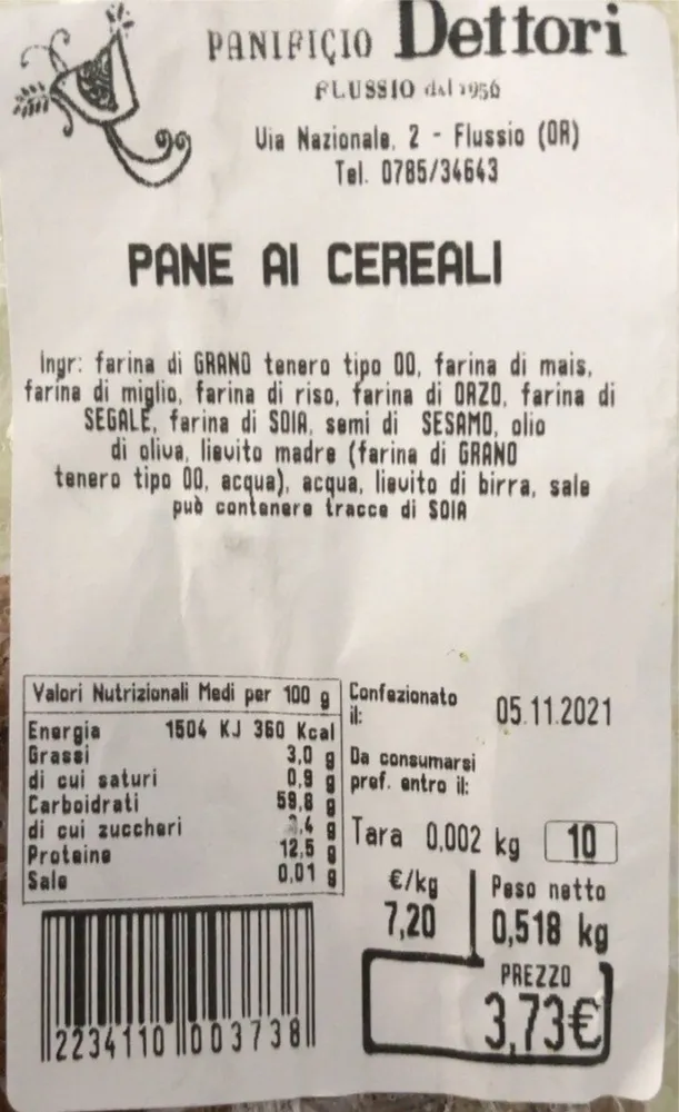 Pane al Cereali