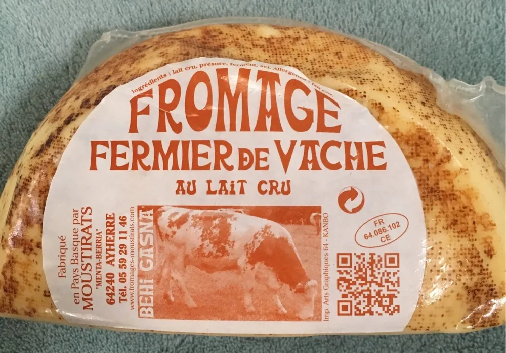 Fromage fermier de vache