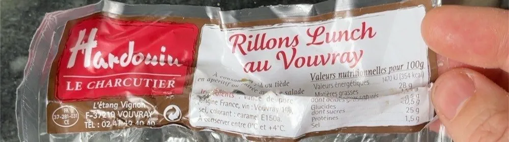 Rillons lunch 250g au Vouvray