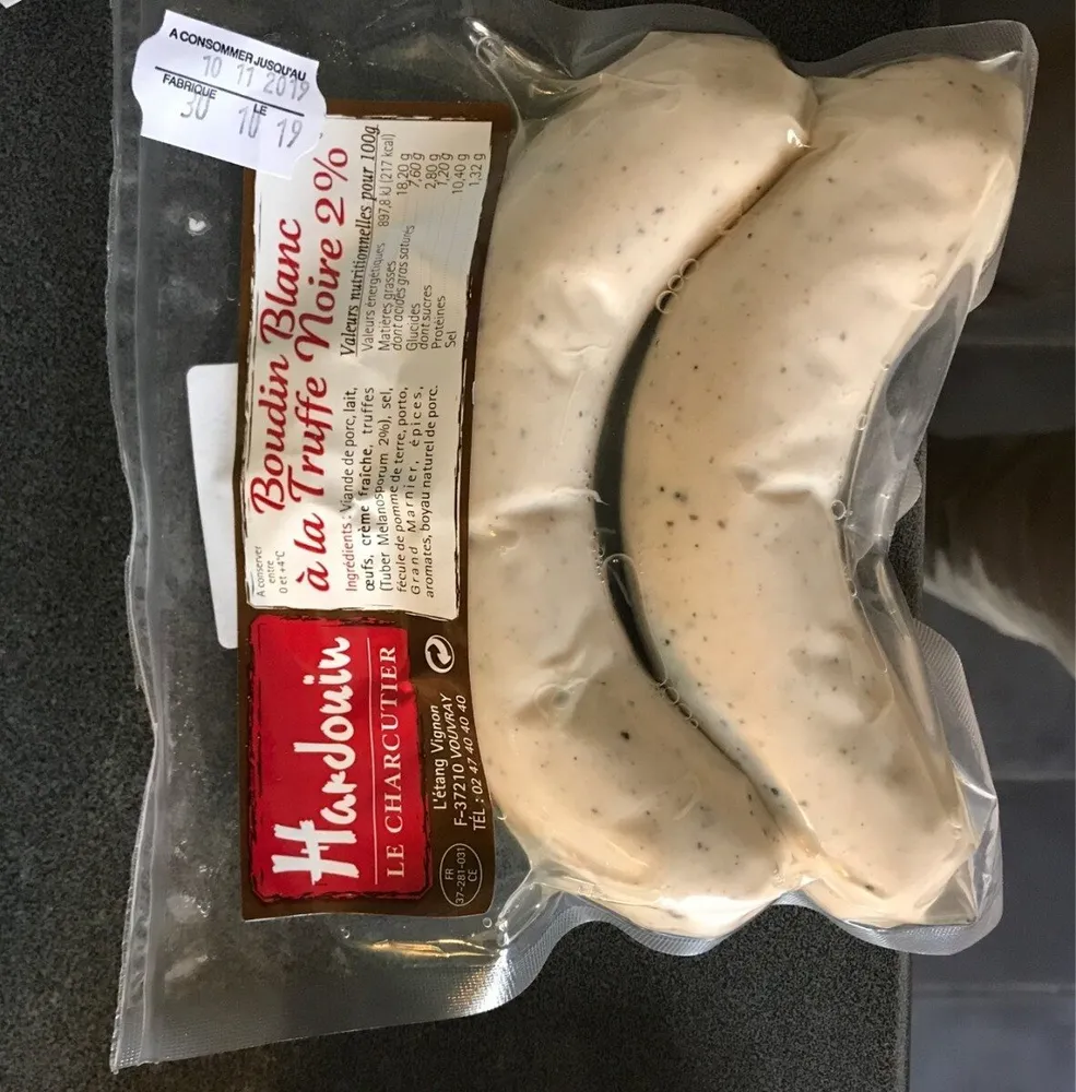 Boudin blanc a la truffe