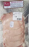 Rôti de porc cuit tranché