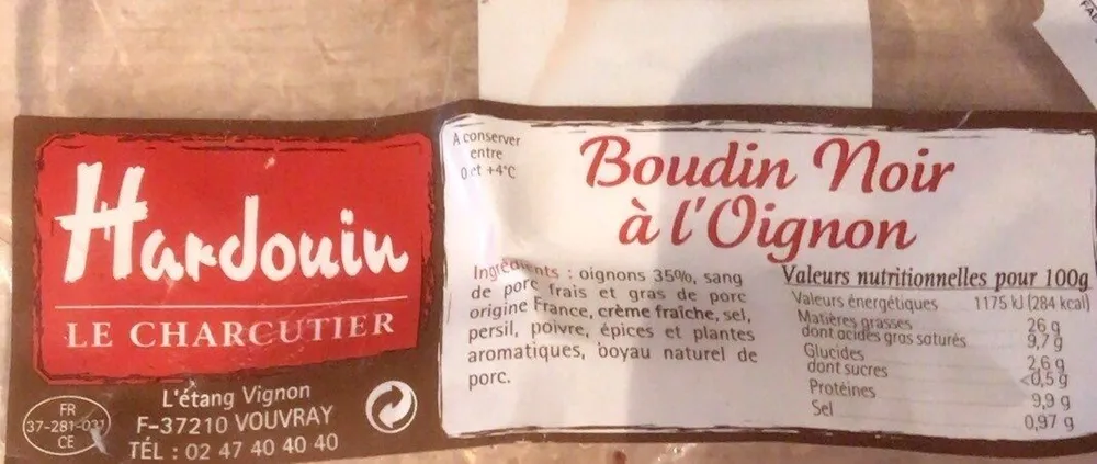 Boudin noir a l’oignon