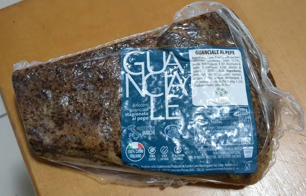Guanciale con pepe