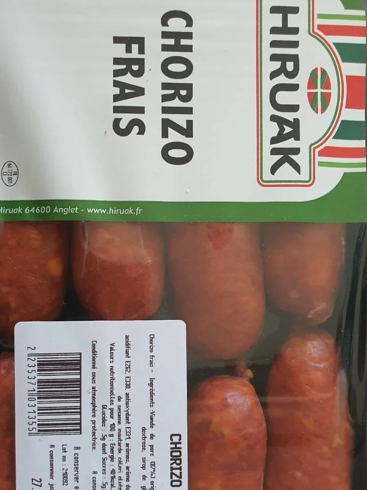 Chorizo frais