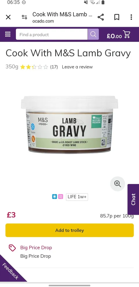 M&S lamb gravy