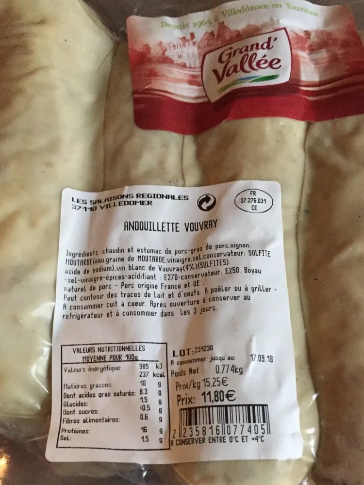 Andouillette au vouvray