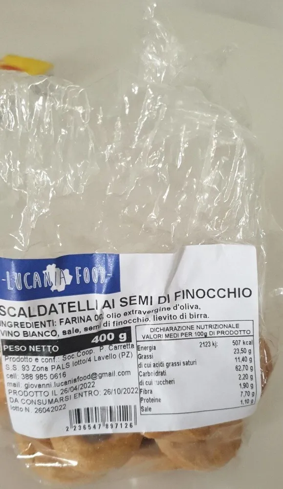 Scaldatelli ai semi di finocchio