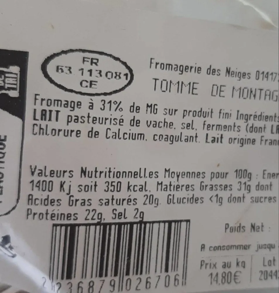 Tomme de Montagne