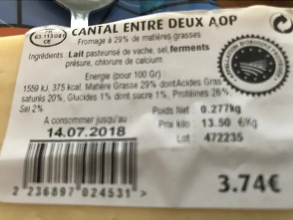 Cantal entre deux aop