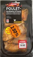 Poulet-schenkelsteaks