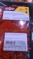 Brochettes de porc tex mex