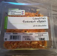 Carottes finement rapées