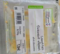 Carottes finement râpées ail et ciboulette