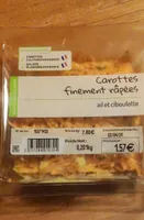 Carottes finement râpées