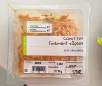 Carottes finement rapees