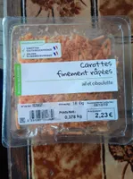 Carottes finement râpées