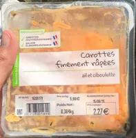 Carottes finement rapees