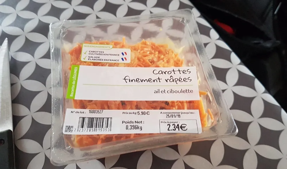 Carottes râpées