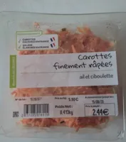 Carottes finement râpées