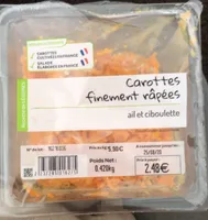 Carottes finement rapees