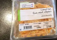 Carrotes râpée