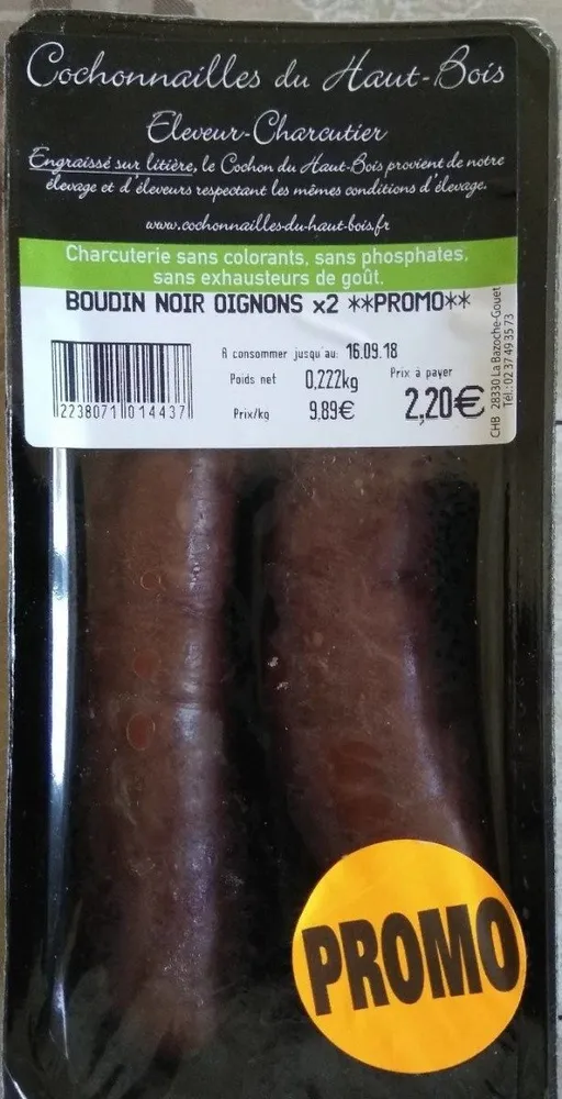 Boudin noir oignon