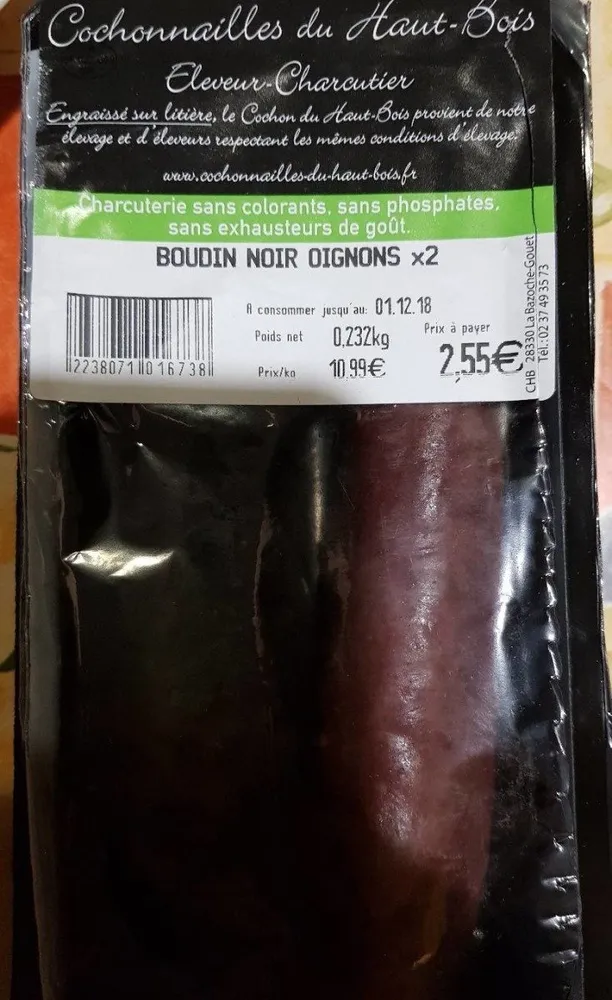 Boudin noir oignon