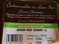 Boudin noir oignons