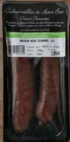 Boudin noir oignons x2