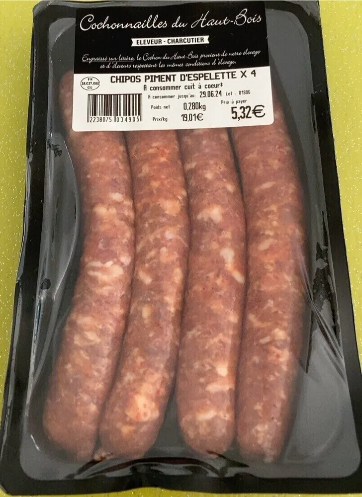 Chipos piment d’espelette