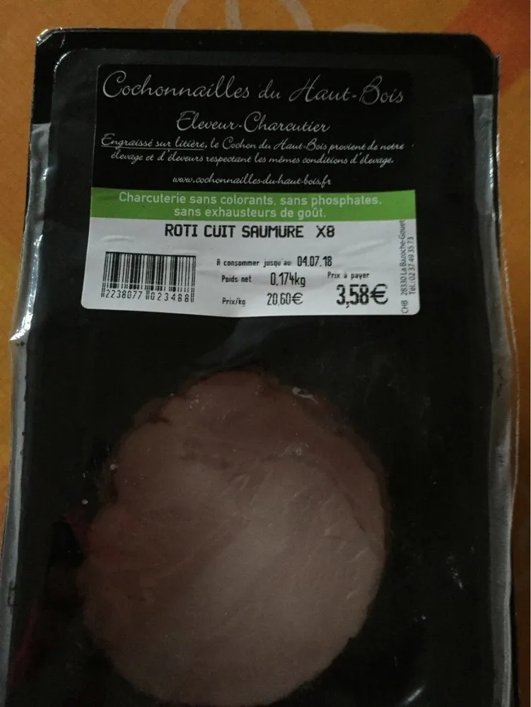 Roti cuit saumure