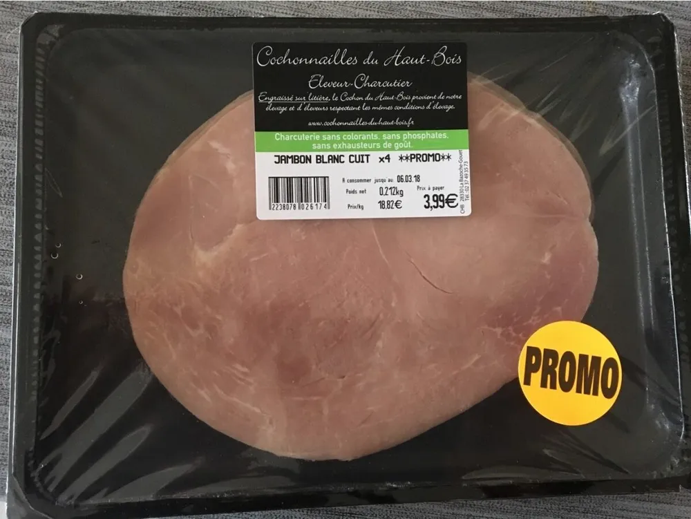 Jambon blanc cuit