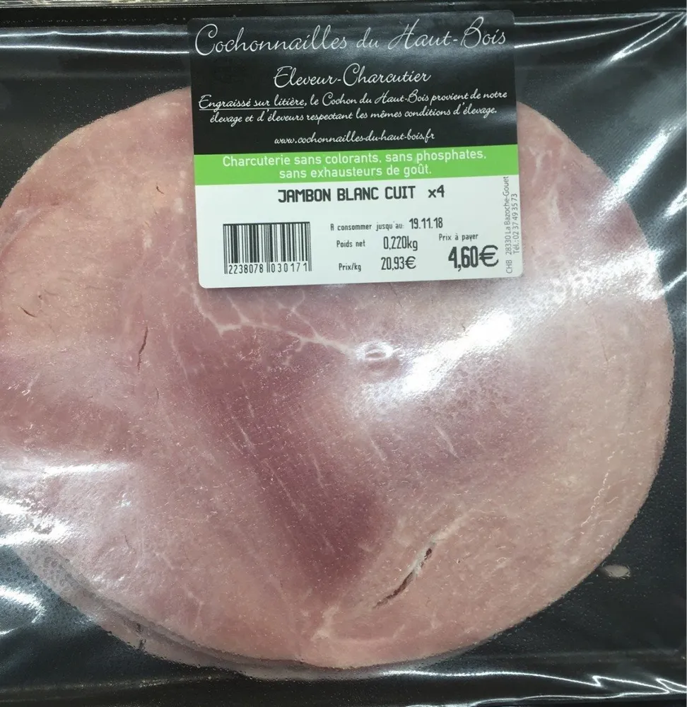 Jambon blanc cuit