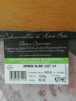 JAMBON BLANC CUIT X4