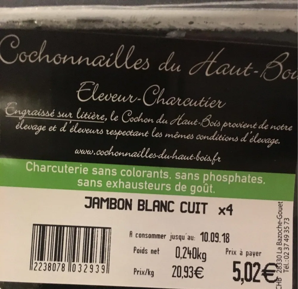 Jambon blanc